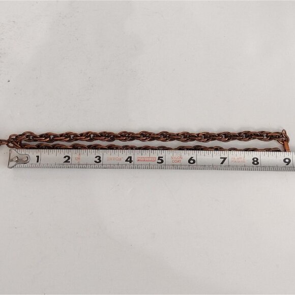 Vtg Mid Century Frank Rebajes Tragedy Comedy Modernist Statement Copper Necklace - Picture 6 of 7